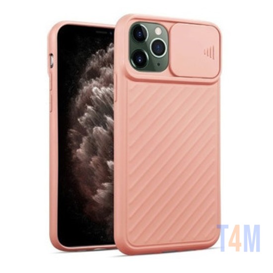 FUNDA DE SILICONA CON PROTECCIÓN PARA CÁMARA POR APPLE IPHONE 12/12 PRO ROSA